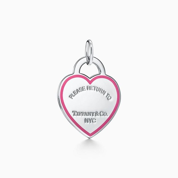 Tiffany & Co. Jewelry - Authentic Tiffany & Co.® Return to Tiffany® MD Pink Heart Tag Charm in Silver